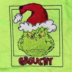 Grouchy Christmas Thief Panel Block