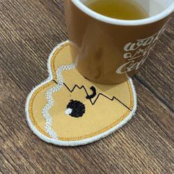 Gingerbread Heart ITH Coaster