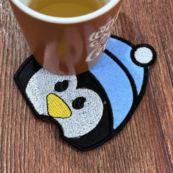 Penguin Face ITH Coaster