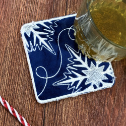 Snowflake ITH Coaster