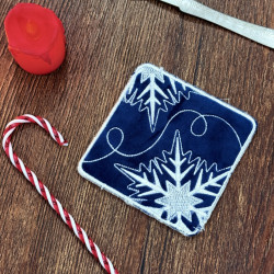Snowflake ITH Coaster