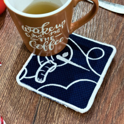 Happy Snowman ITH Coaster