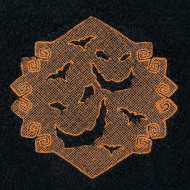 Embossed Halloween Bats