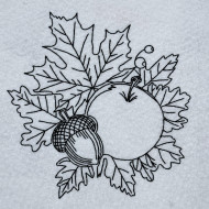 Acorn And Fruit Line Art