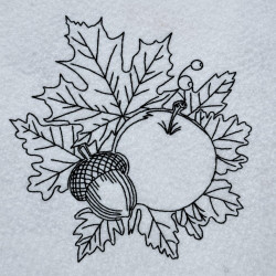 Acorn And Fruit Line Art