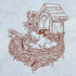 Mother Bird With Nest Line Art