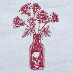Deadly Roses Line Art