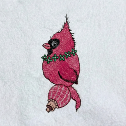 Cardinal With Jingle Bell