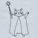 Wizard Cat Line Art Wizard Cat Line Art