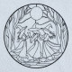 Dancing Witches Line Art Dancing Witches Line Art