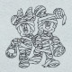 Halloween Mummy Mouse Line Art Halloween Mummy Mouse Line Art