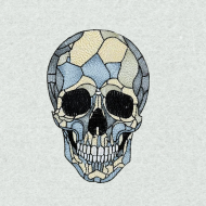 Stained Glass Skull