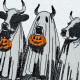 Spooky Cows With Pumpkin