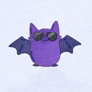 Smiling Bat With Glasses 