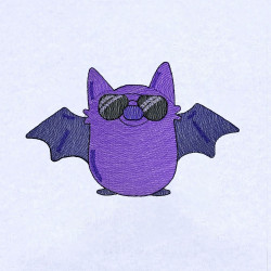 Smiling Bat With Glasses 