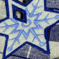 Star Snowflake ITH Towel Hanger