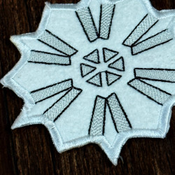 Capped Column Snowflake Cup Coaster