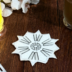 Capped Column Snowflake Cup Coaster