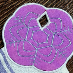 Hexagon Snowflake ITH Towel Hanger