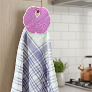 Hexagon Snowflake ITH Towel Hanger