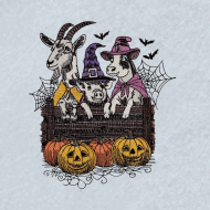 Spooky Farm Animals With Pumpkins