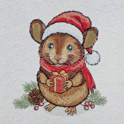 Christmas Mouse With Present