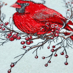 Winter Cardinal On Branch