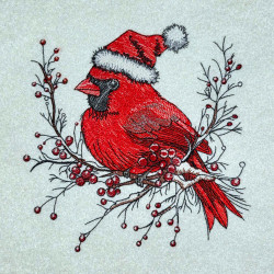 Winter Cardinal On Branch