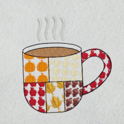 Hot Cocoa Mug Patch Work