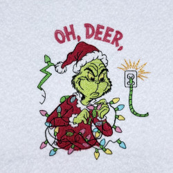 Christmas Thief Tangled In Christmas Lights