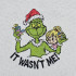 It Wasn't Me Funny Christmas Thief Saying