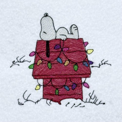 Relaxing Nosey Dog On Decorated House