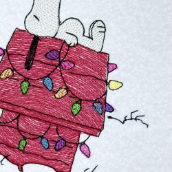 Relaxing Nosey Dog On Decorated House