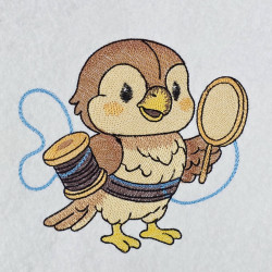 Little Bird With Thread Spool
