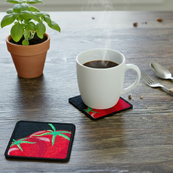 Tomatoes ITH Coaster Embroidery Design