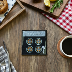 Four Burner Stove ITH Coaster