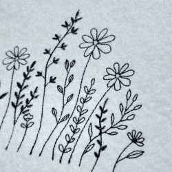 Garden Flowers Line Art
