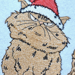 Angry Christmas Cat