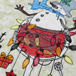 The Most Wonderful Christmas Wine Snowman