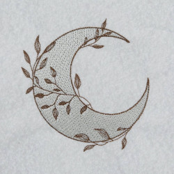 Floral Crescent Moon