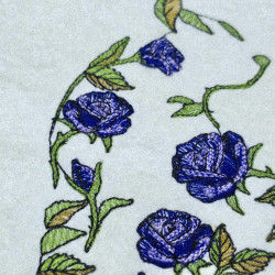 Lavender Rose Floral Cat