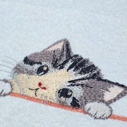 Peeking Cat Tilted Head