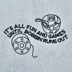 Bobbin Runs Out Sewing Quote
