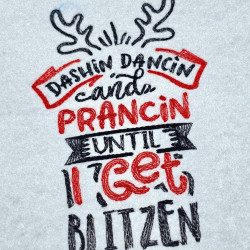 Dashin Dancin Funny Christmas Qute