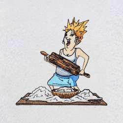 Kitchen Dynamo With a Rolling Pin