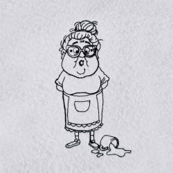 Ruby's Oops Moment Line Art