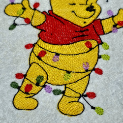 Honey Bear With Christmas Lights