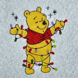 Honey Bear With Christmas Lights
