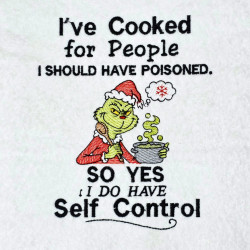 Self Control Funny Christmas Thief Saying