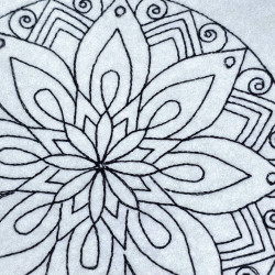 Scroll Petal Mandala